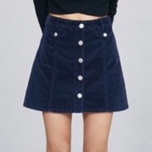 BDG Cropped Corduroy Mini Skirt